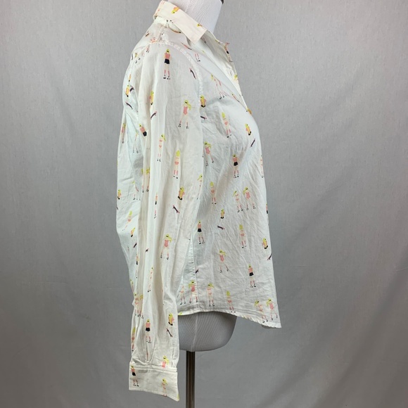 NEW Anthro white skate park button down shirt - Picture 5 of 7